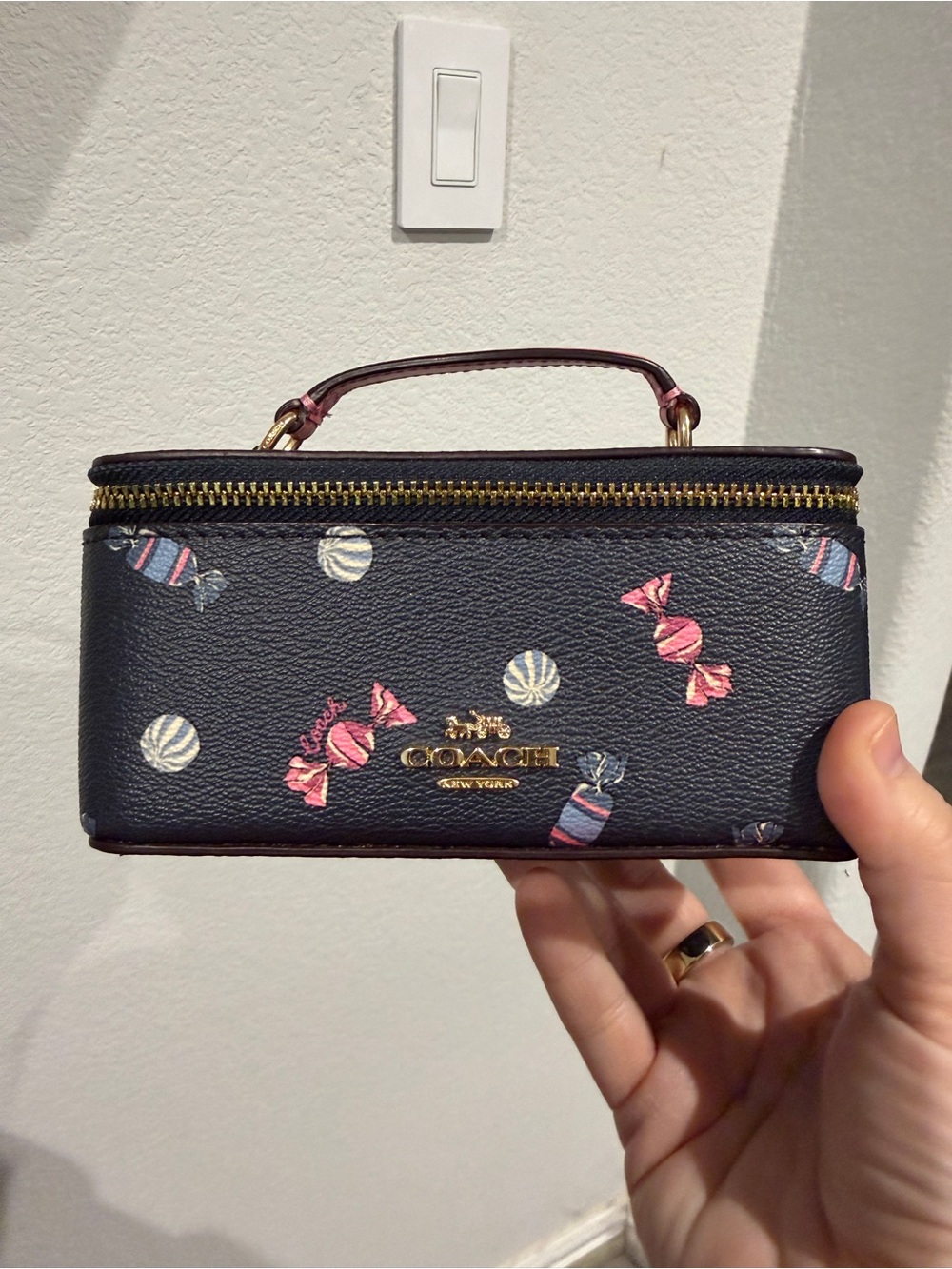 Coach Vanity Case in Scattered Candy Print - NWOT